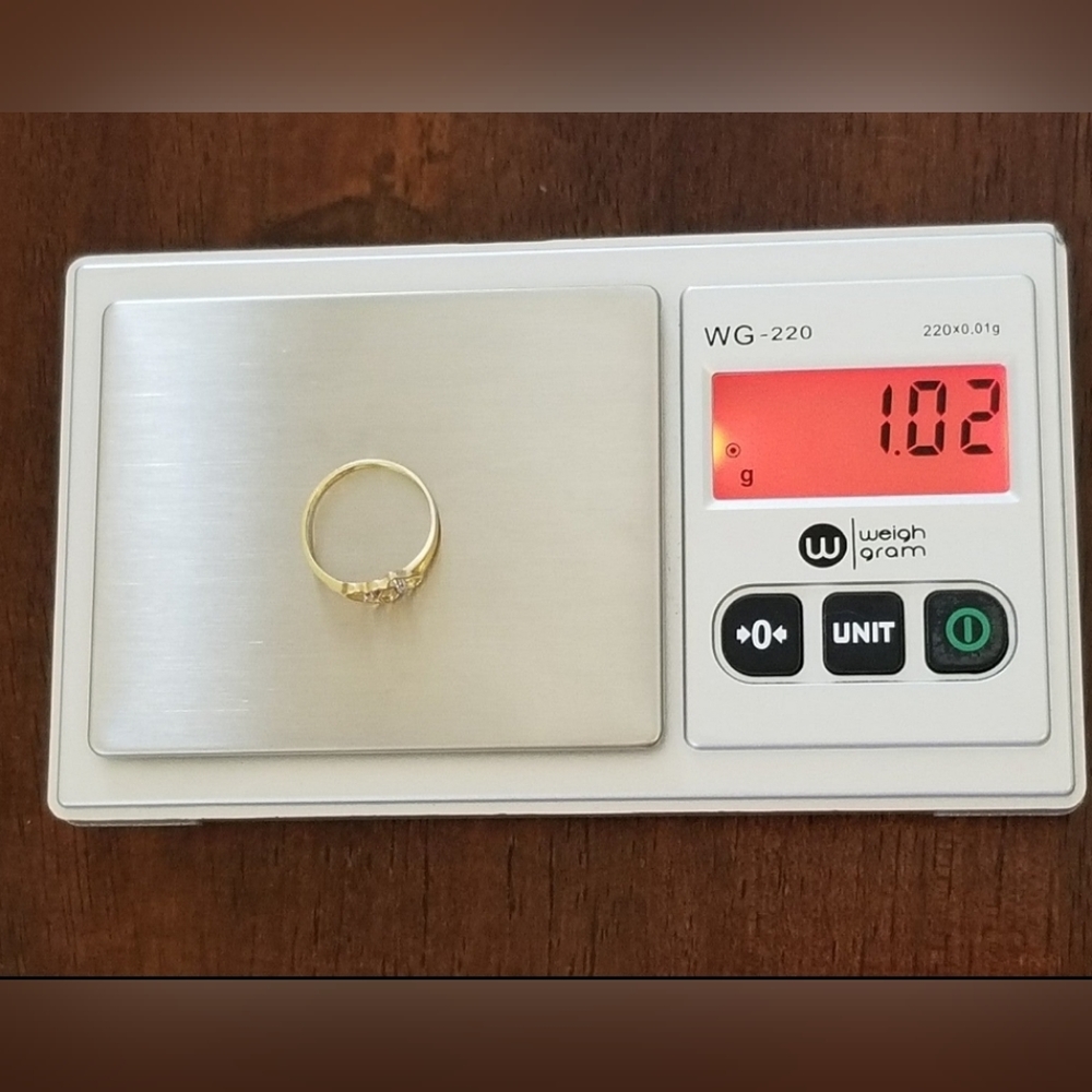 10K Gold Double Heart Ring - Picture 9 of 9